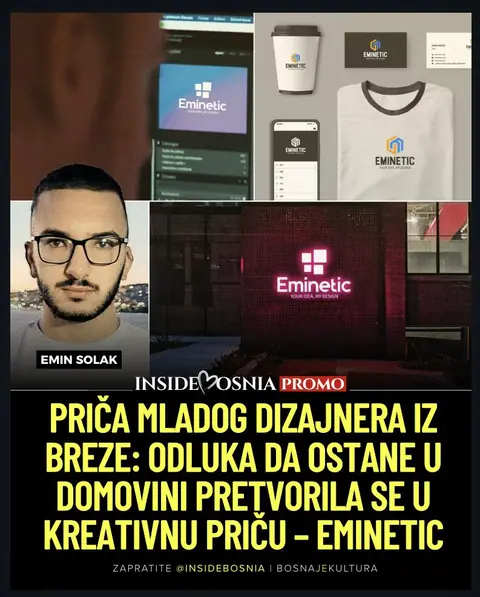 Snimak ekrana objave o Eminu Solaku i Emineticu — Inside Bosnia (Instagram)